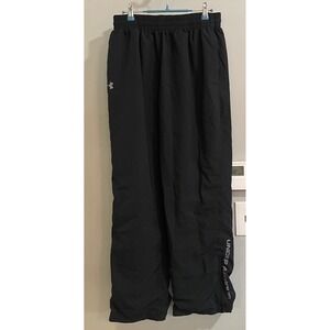 Under Armour Pants Loose Fit Mesh Lined Zipper Leg Opening Track Womens Large‎